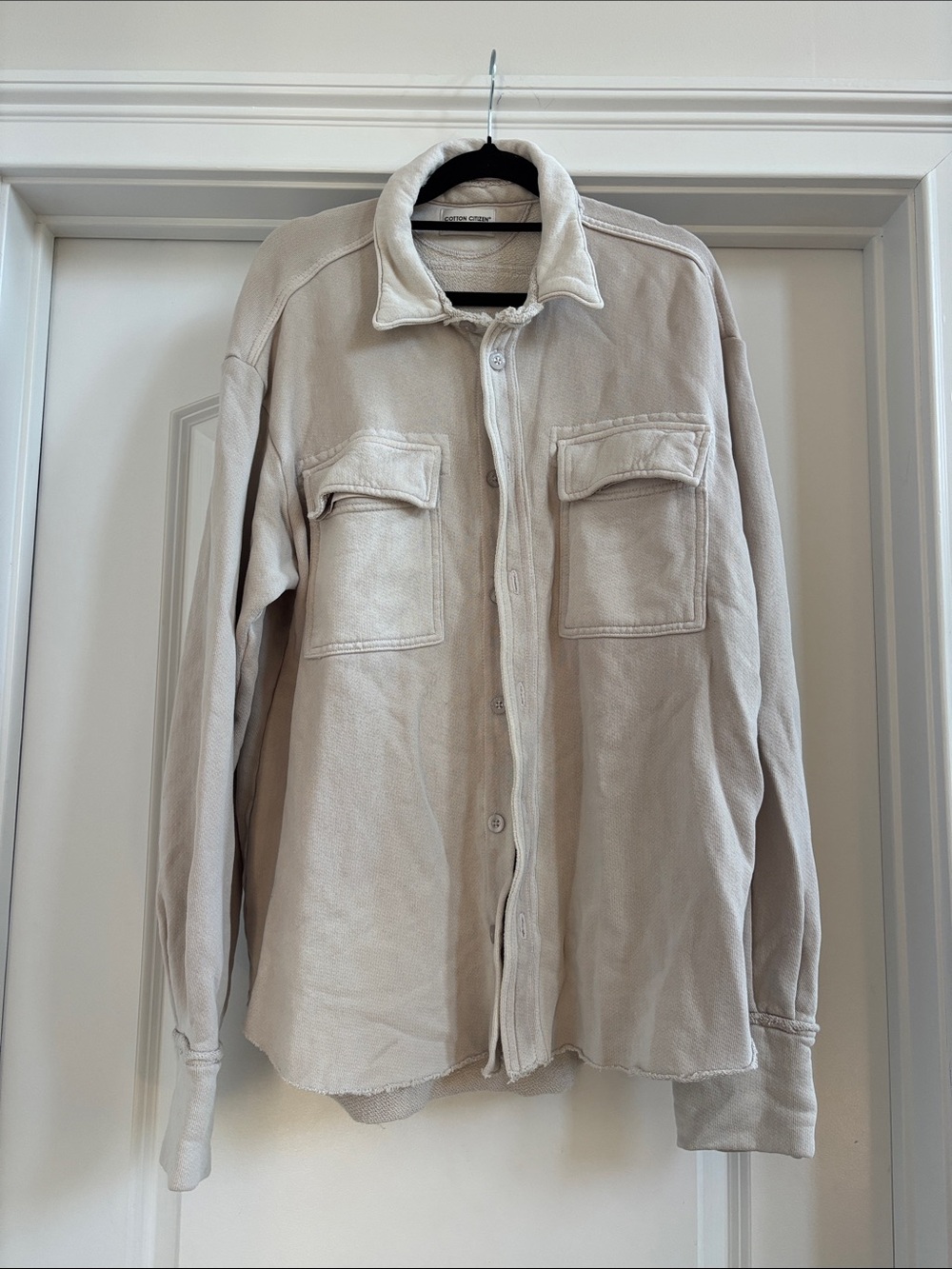 Cotton Citizen Light Beige Shirt Jacket